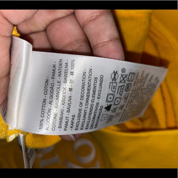 Levi Button Your Fly Bright Yellow Pullover - Picture 8 of 8